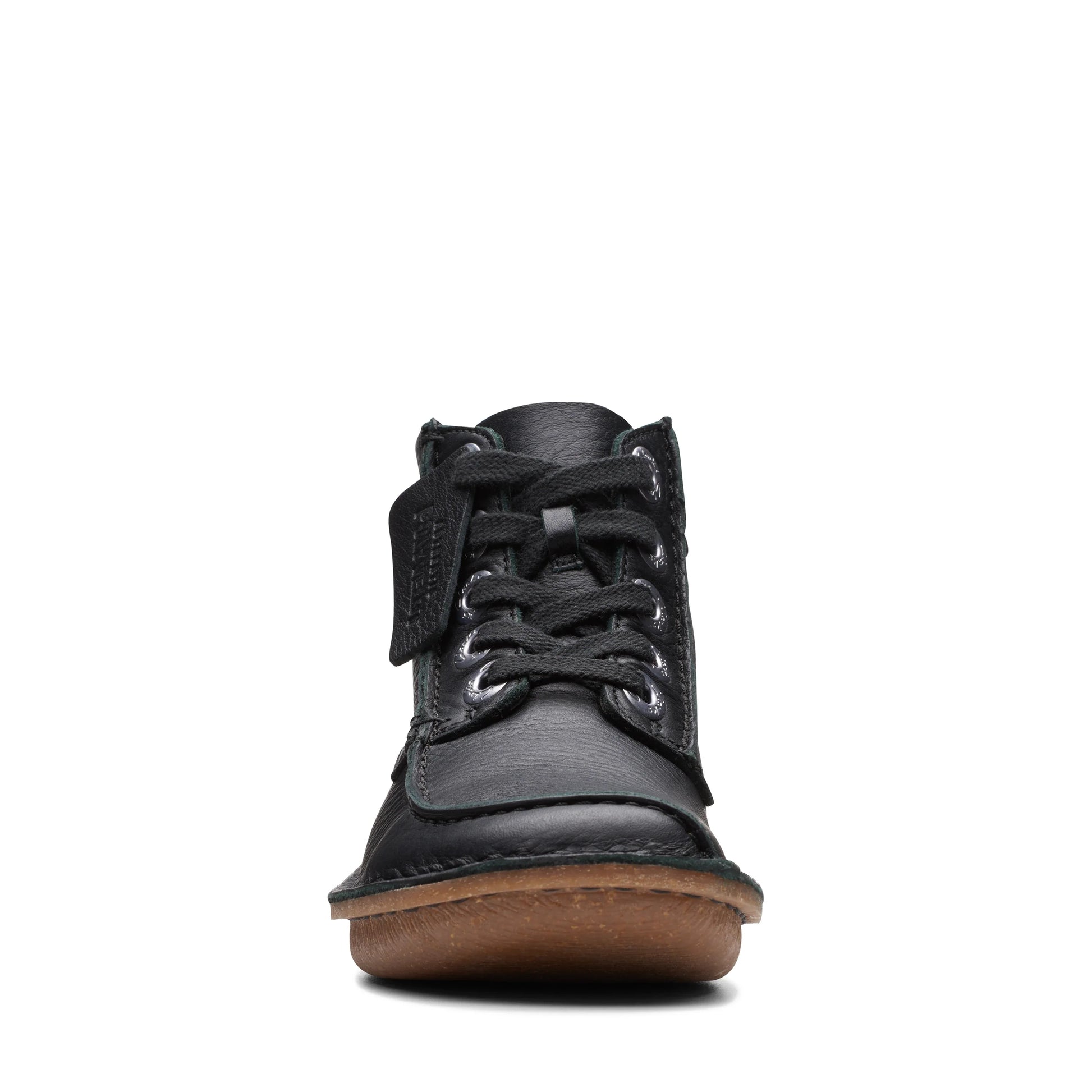 Botas para mujer de la marca clarks modelo funny cedar black leather en color negro