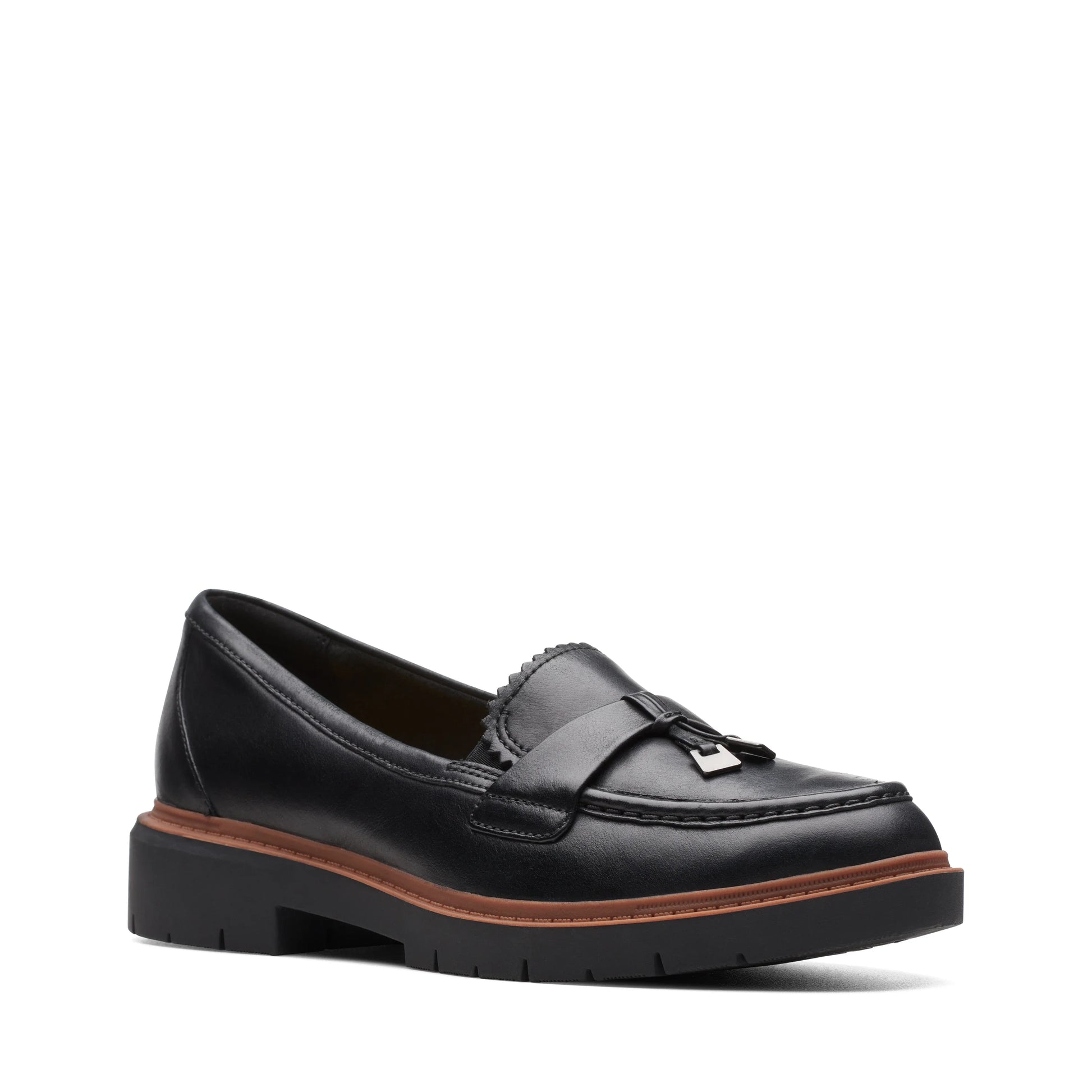 Zapatos casual para mujer de la marca clarks modelo westlynn bella black leather en color negro