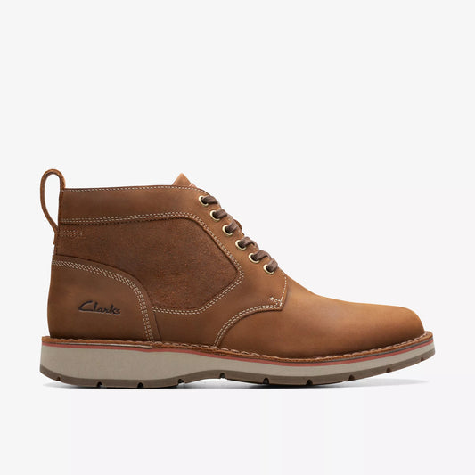 CLARKS | MEN'S BOOTS | GRAVELLE TOP BROWN LEATHER | BROWN