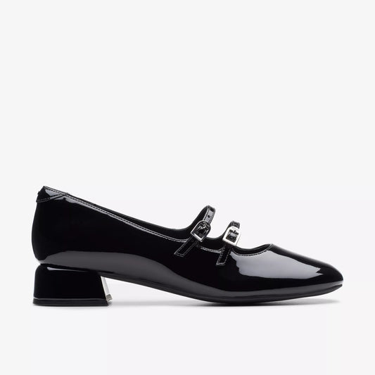 CLARKS | WOMEN'S DRESS SHOES | DAISS30 SHINE BLACK PATENT | BLACK