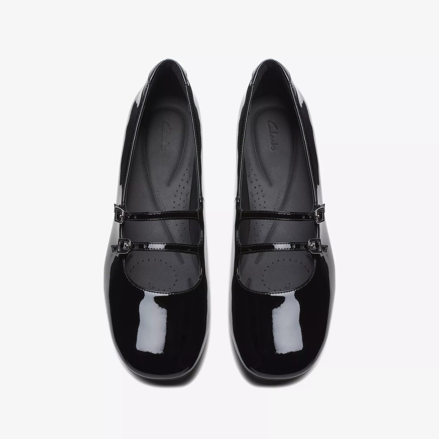 CLARKS | WOMEN'S DRESS SHOES | DAISS30 SHINE BLACK PATENT | BLACK