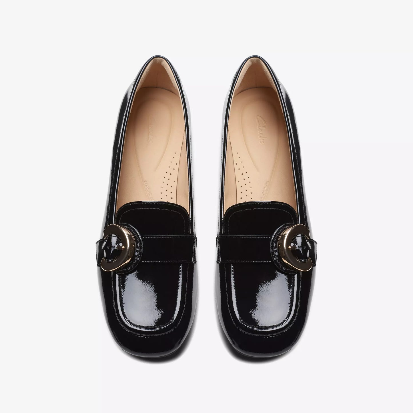 CLARKS | WOMEN'S LOAFERS | DAISS30 TRIM BLACK PATENT | BLACK