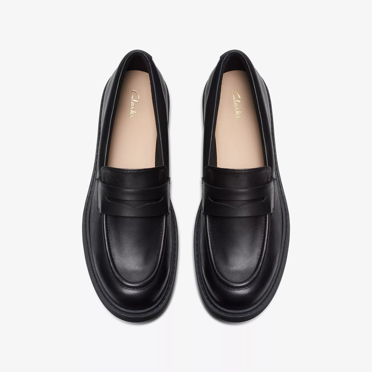 CLARKS | WOMEN LOAFERS | ORINOCO2 PENNY BLACK LEATHER | BLACK