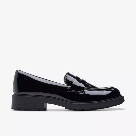 CLARKS | WOMEN'S LOAFERS | ORINOCO2 PENNY BLACK PATENT | BLACK