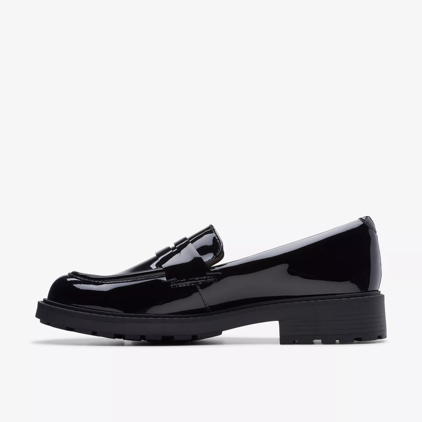 CLARKS | WOMEN'S LOAFERS | ORINOCO2 PENNY BLACK PATENT | BLACK