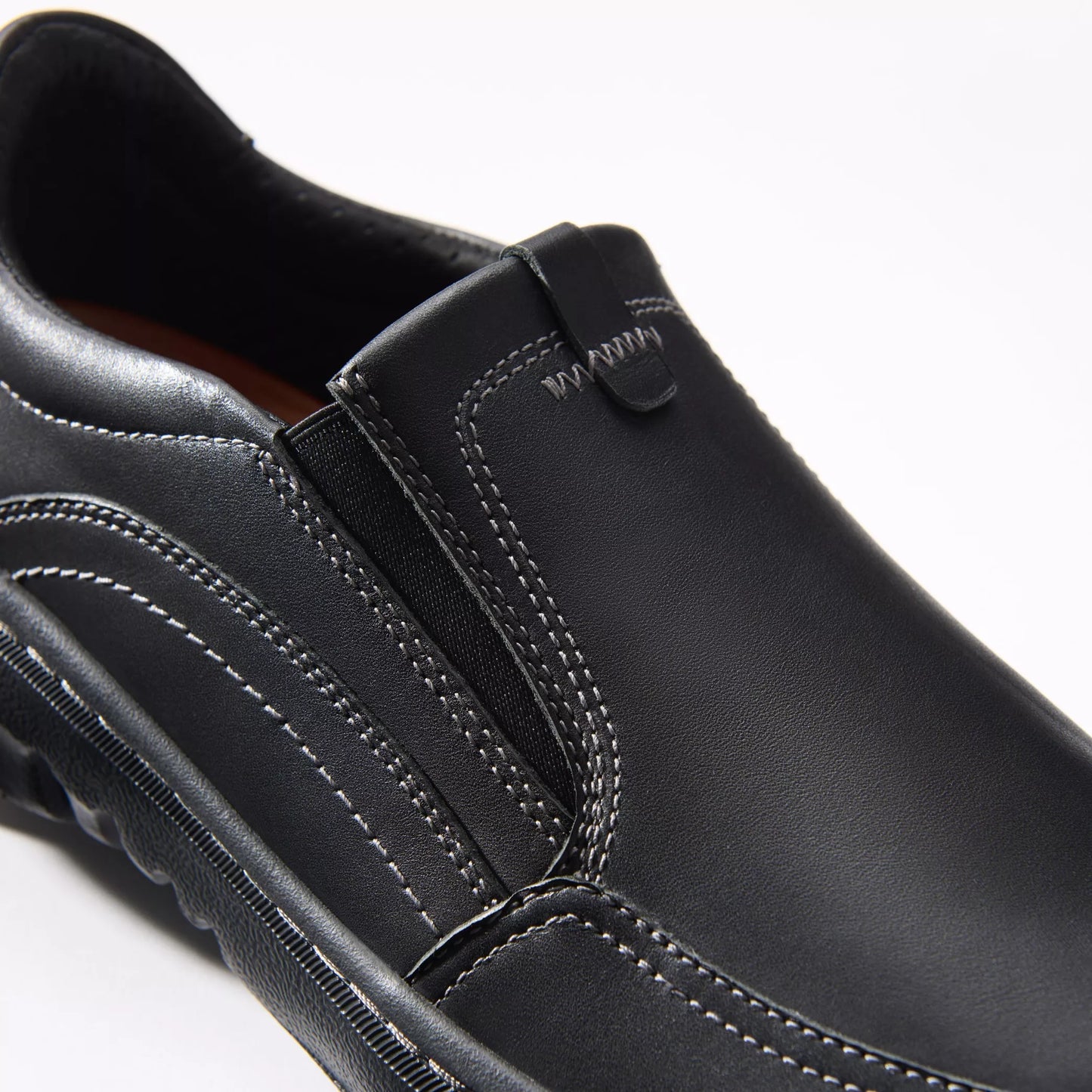 CLARKS | SABATES CASUAL HOME | CLARKS PRO STEP BLACK LEATHER | NEGRE