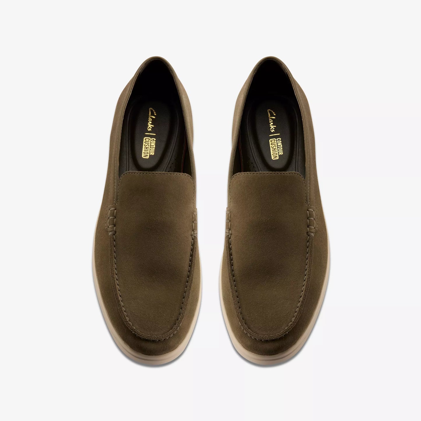 CLARKS | 남자를위한 캐주얼 신발 | TORFORD EASY OLIVE SUEDE | 녹색