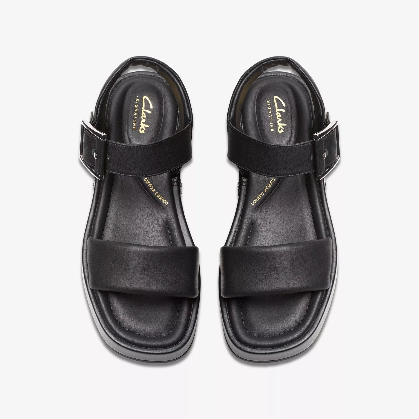 CLARKS | WOMEN'S SANDALS | ALDA STRAP BLACK LEATHER | BLACK