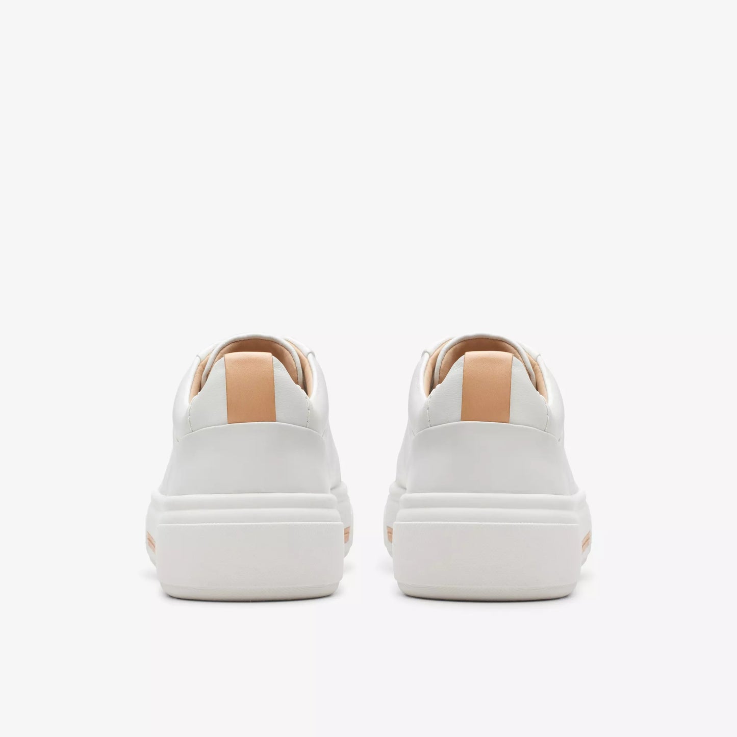 CLARKS | WOMEN'S SNEAKERS | HOLLYHOCK WALK OFF WHITE LEATHER | WHITE