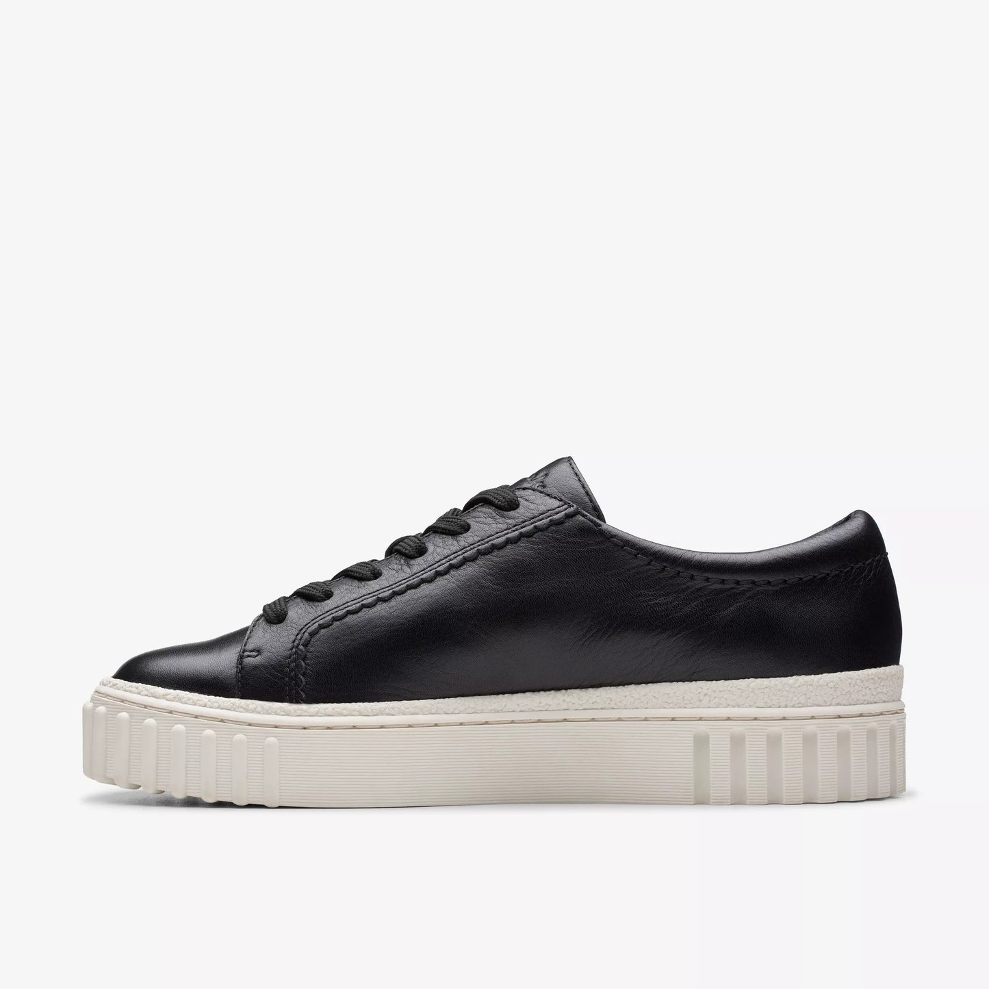 CLARKS | WOMEN'S SNEAKERS | MAYHILL WALK BLACK LEATHER | BLACK