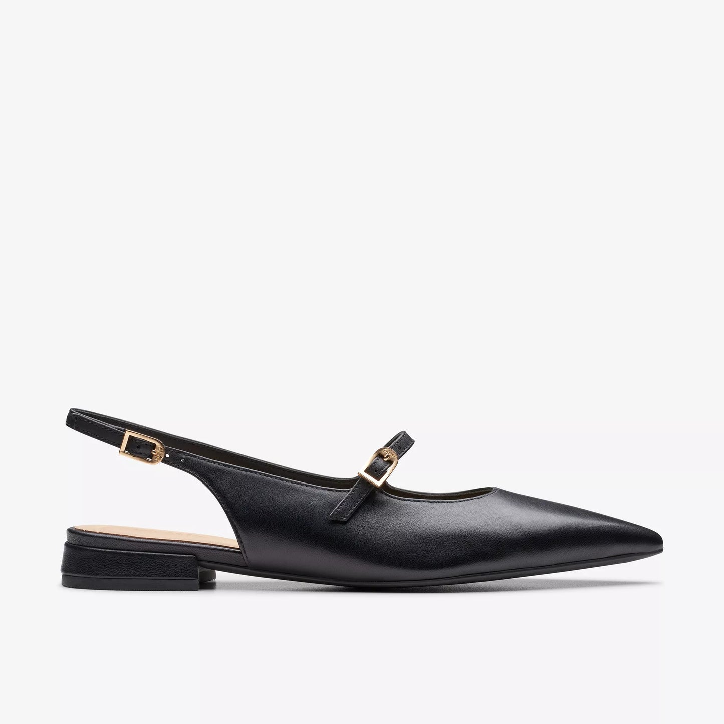 CLARKS | MARY JANE MUJER | SENSA15 SHINE BLACK LEATHER | NEGRO