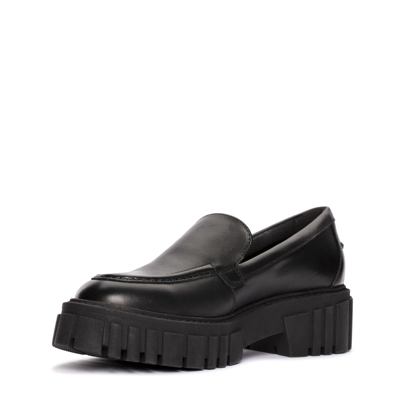 Zapatos casual para mujer de la marca clarks modelo page loafer black leather en color negro