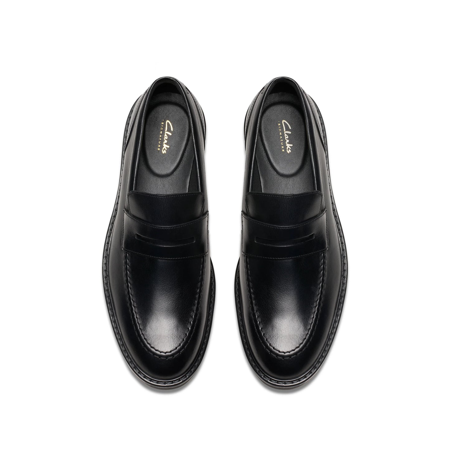 Zapatos casual para hombre de la marca clarks modelo aldwin step black leather en color negro