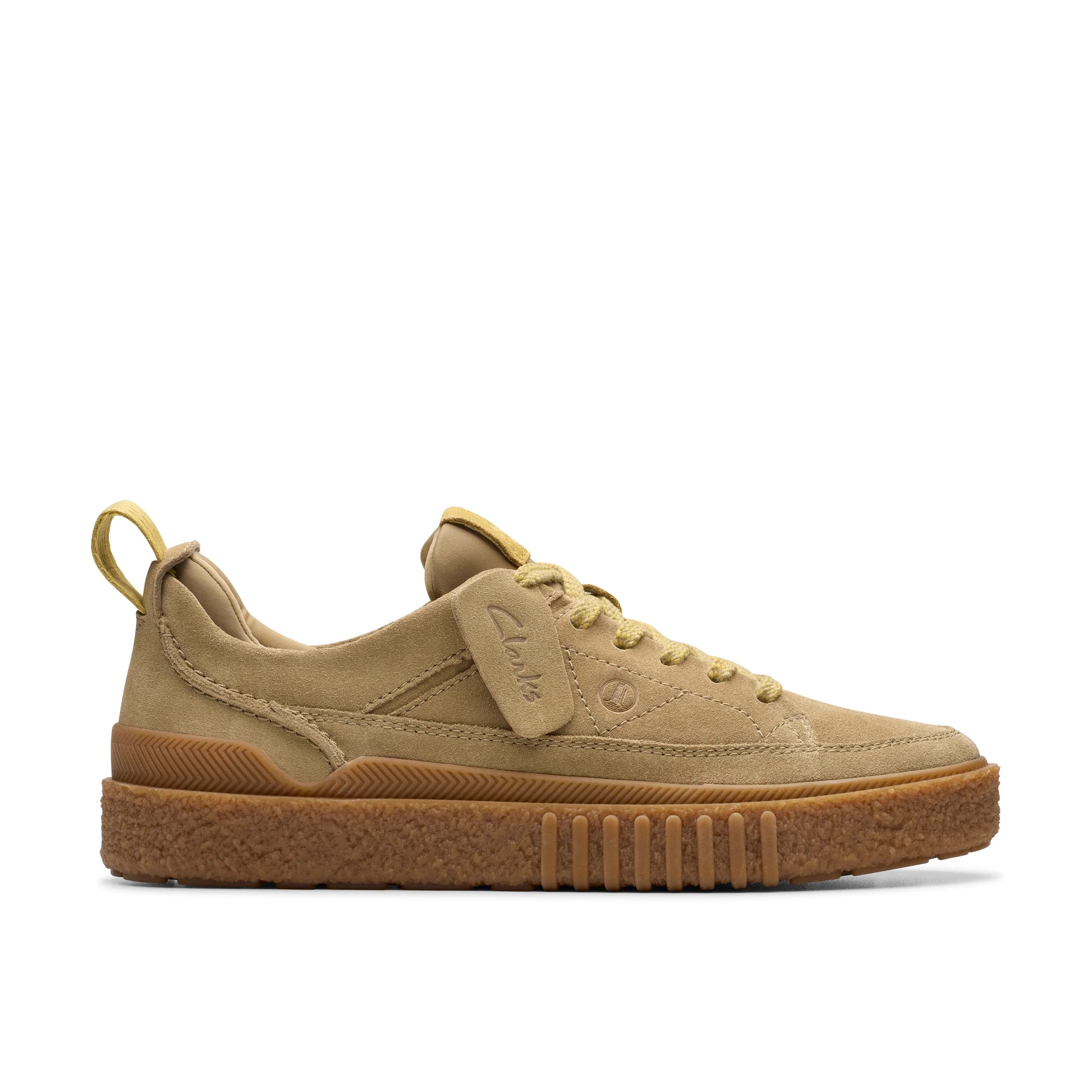 CLARKS SOMERSET LACE BRUINE EIKENHOUTEN SUEDE SNEAKERS VOOR HEREN