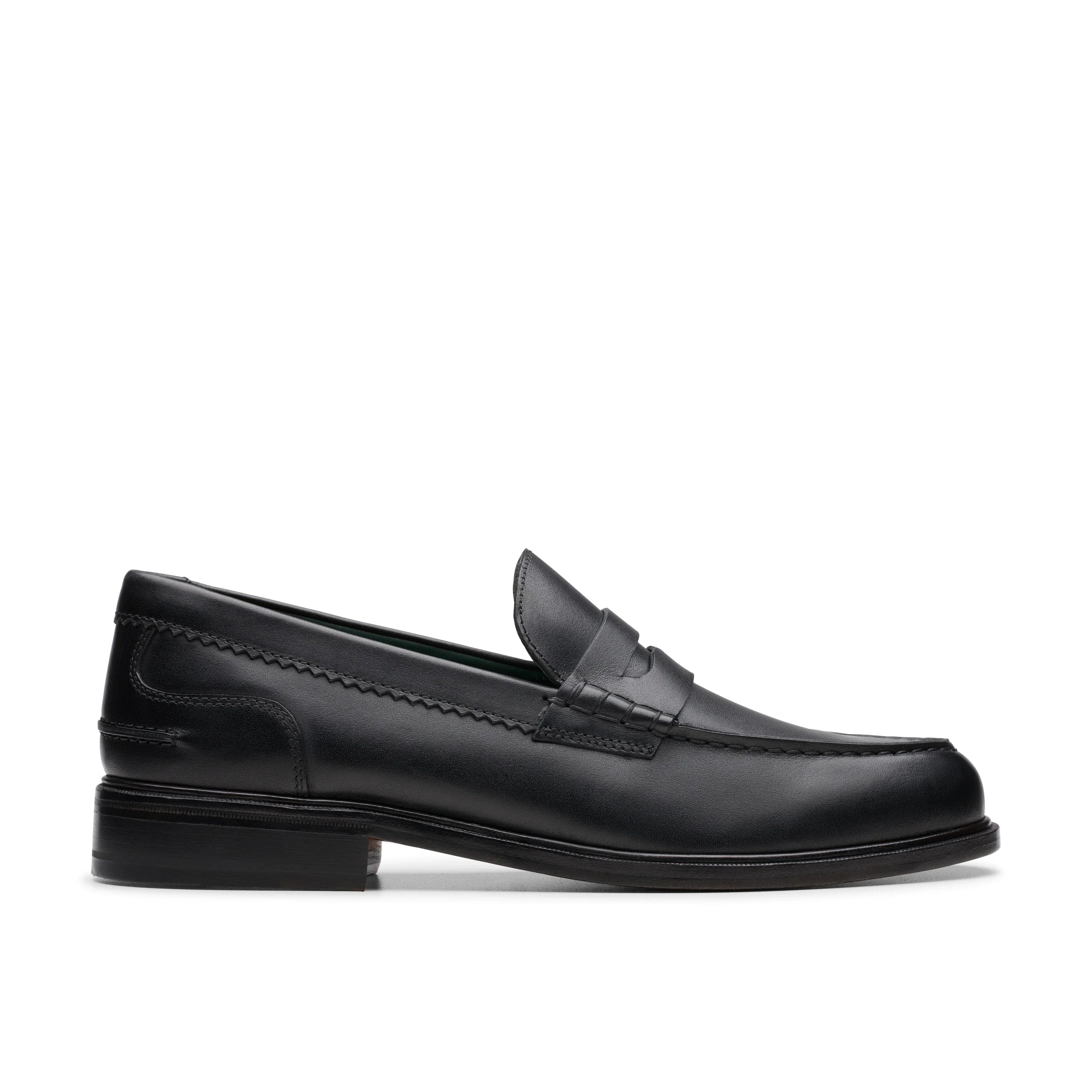 Mocasines De La Marca Clarks  Para Hombre Modelo Craftjames Lo Black Leather En Color Negro