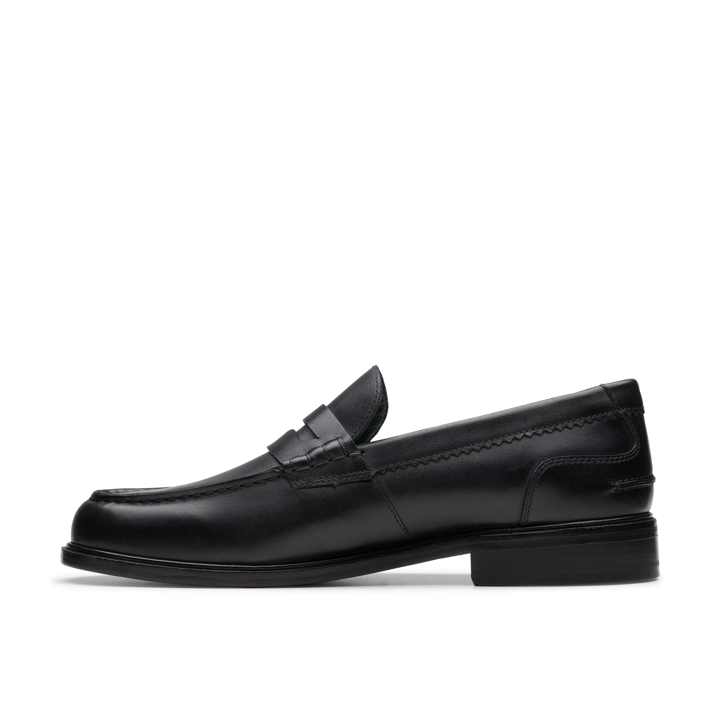Mocasines De La Marca Clarks  Para Hombre Modelo Craftjames Lo Black Leather En Color Negro