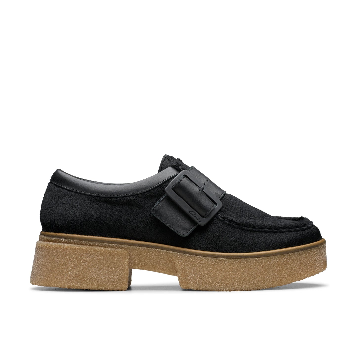 Zapatos casual para mujer de la marca clarks modelo linoso monk black interest en color negro