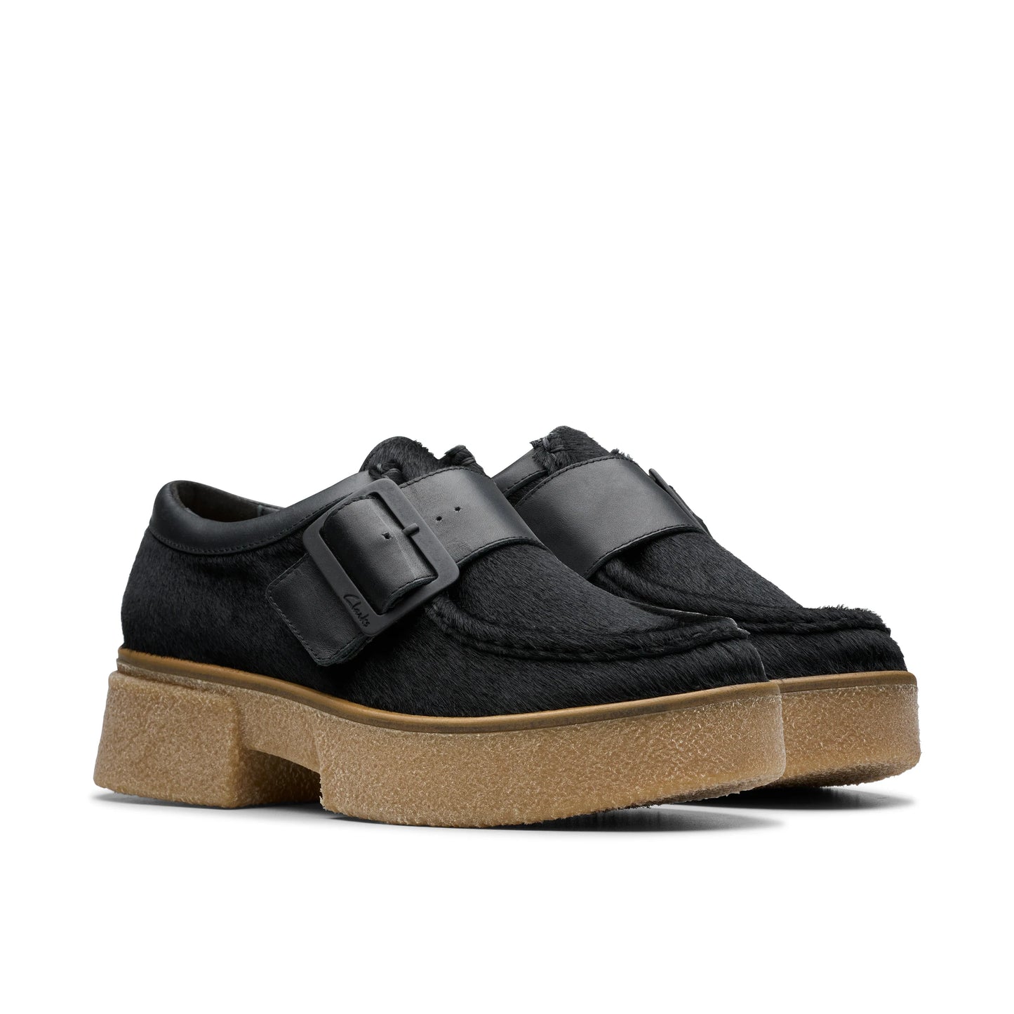 Zapatos casual para mujer de la marca clarks modelo linoso monk black interest en color negro