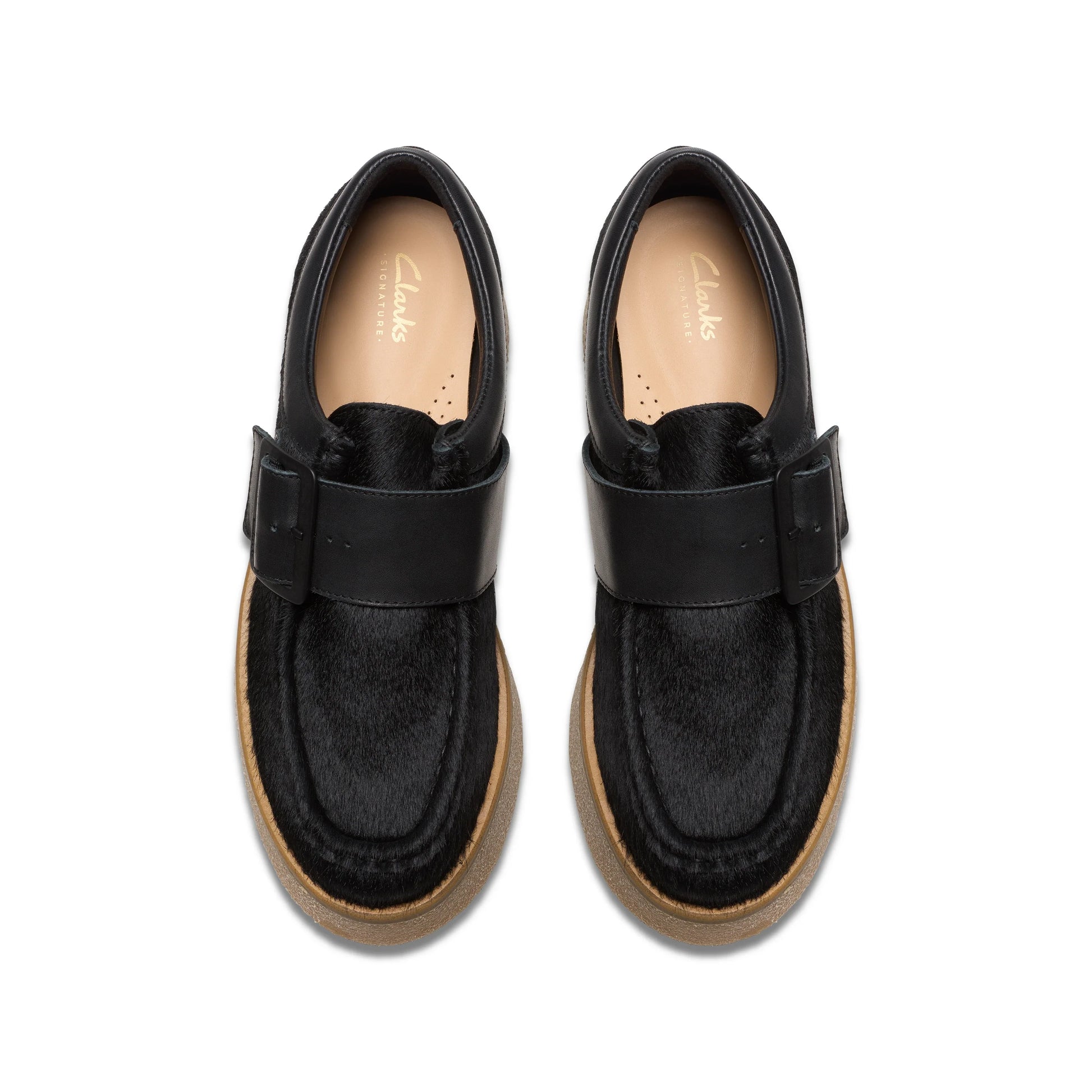 Zapatos casual para mujer de la marca clarks modelo linoso monk black interest en color negro