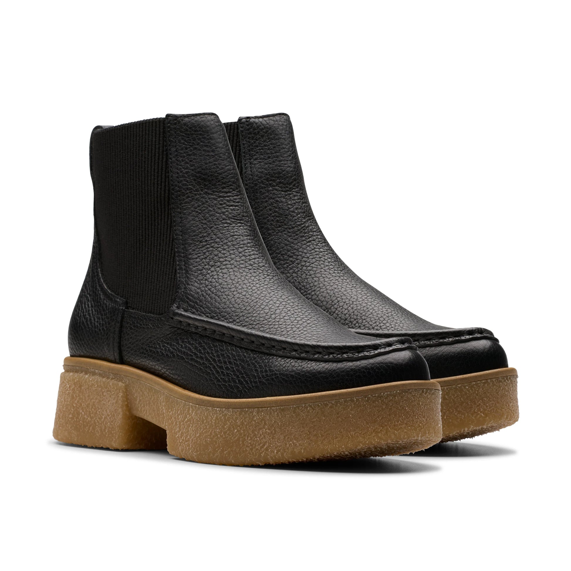 Botas para mujer de la marca clarks modelo linoso top black leather en color negro