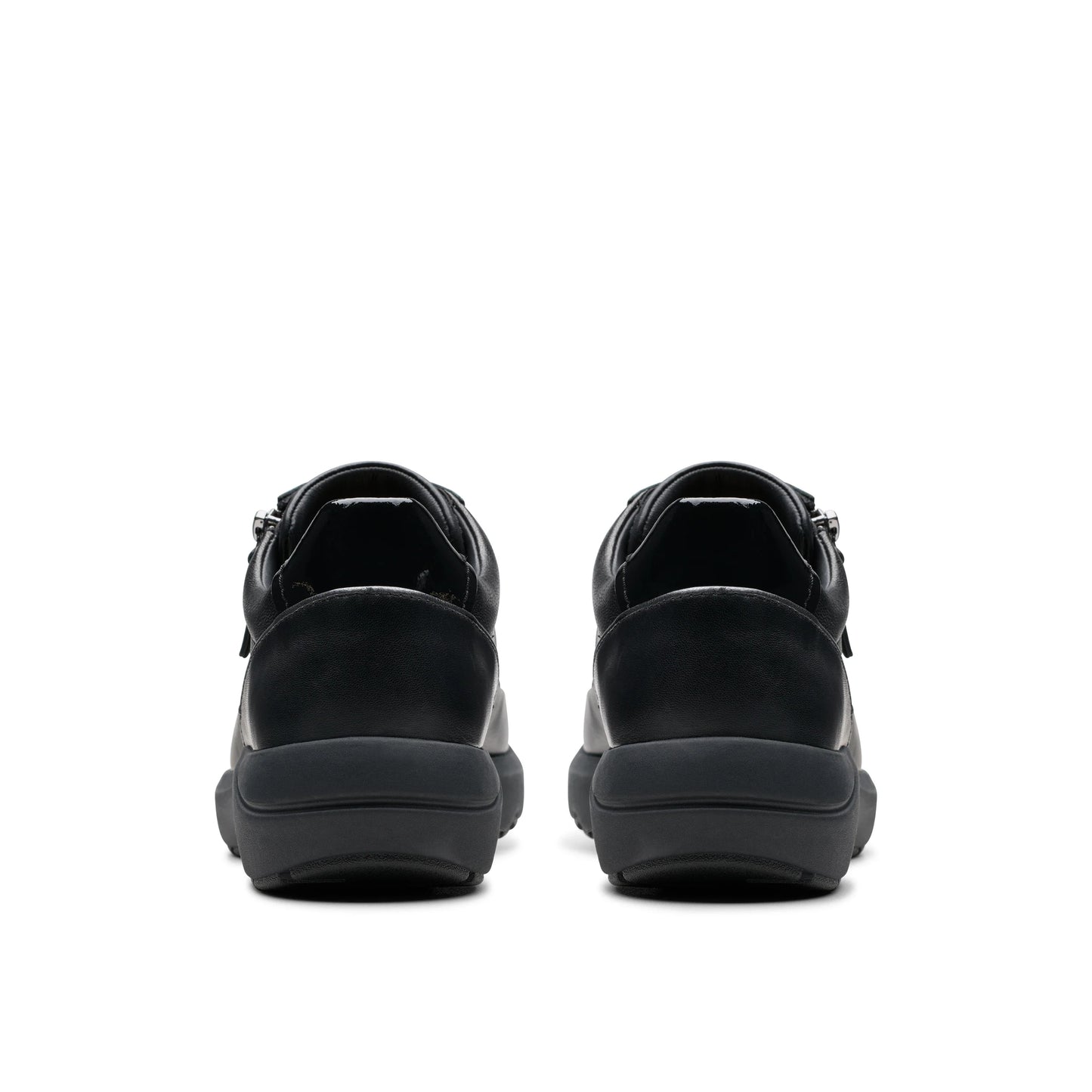 Zapatillas deportivas para mujer de la marca clarks modelo tivoli zip black combi en color negro