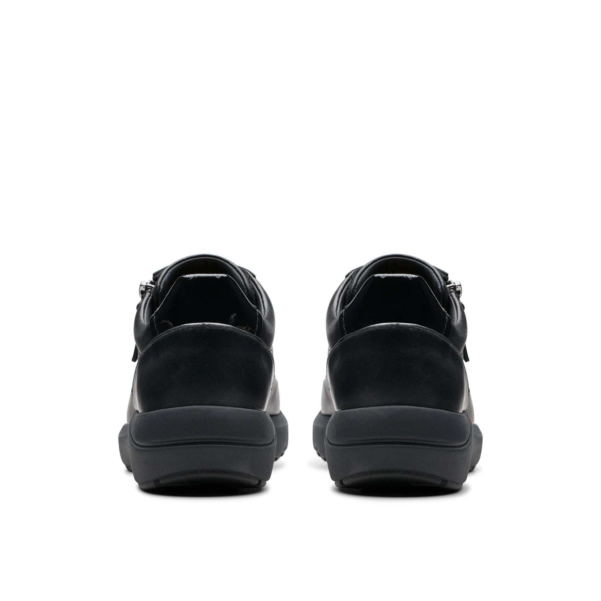 Zapatillas deportivas para mujer de la marca clarks modelo tivoli zip black combi en color negro