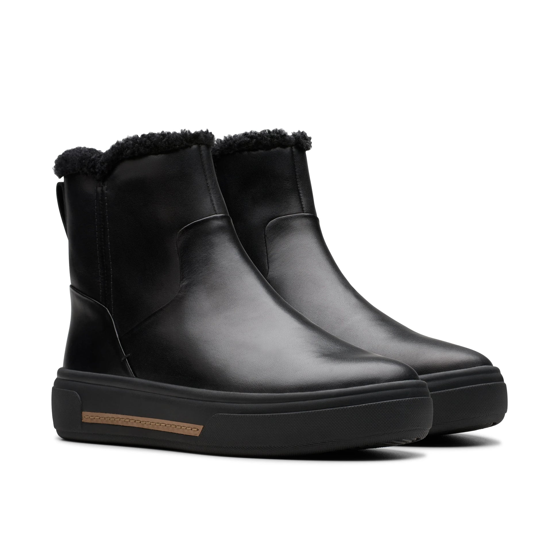 Botas para mujer de la marca clarks modelo hollyhock lane black wlined lea en color negro