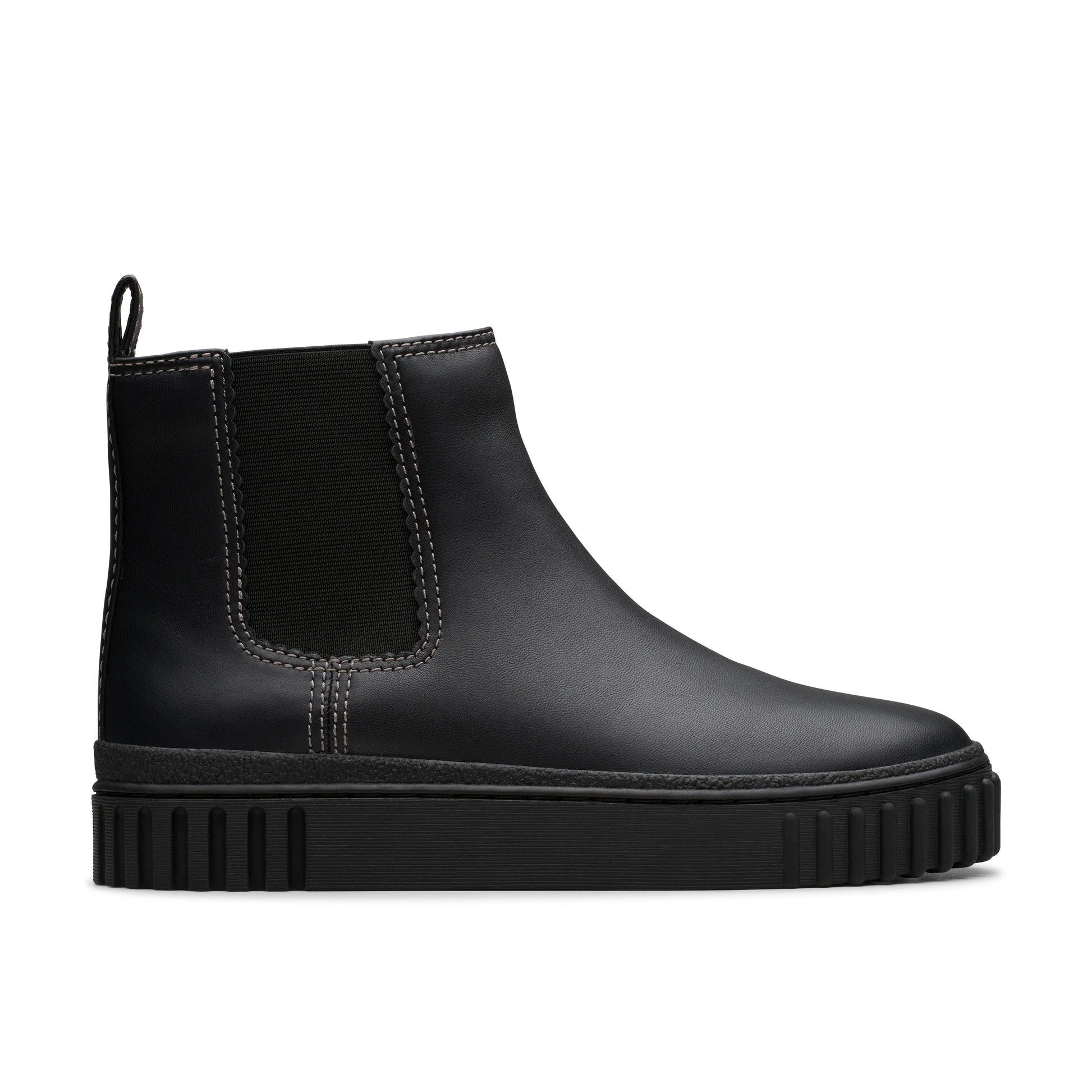 Botas para mujer de la marca clarks modelo mayhill top black leather en color negro