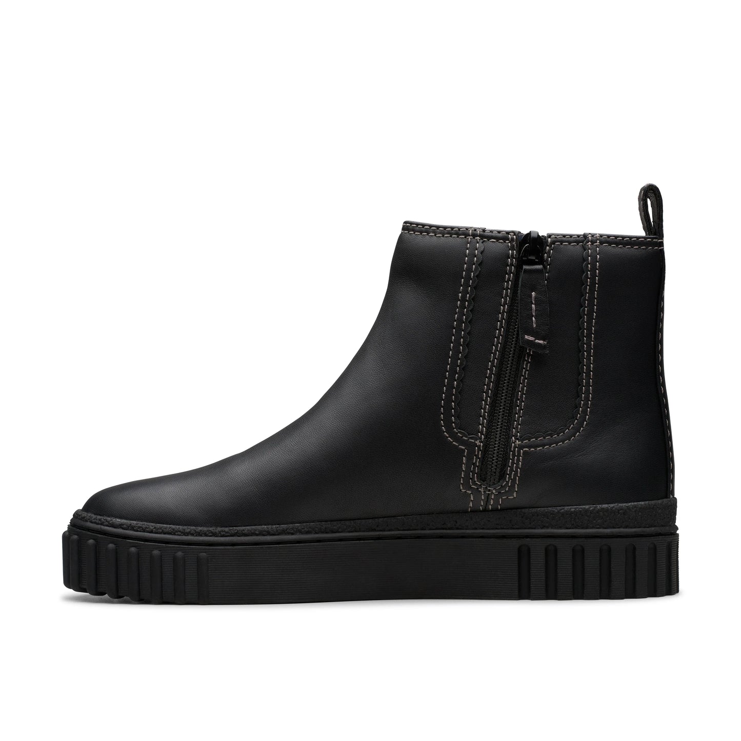 Botas para mujer de la marca clarks modelo mayhill top black leather en color negro