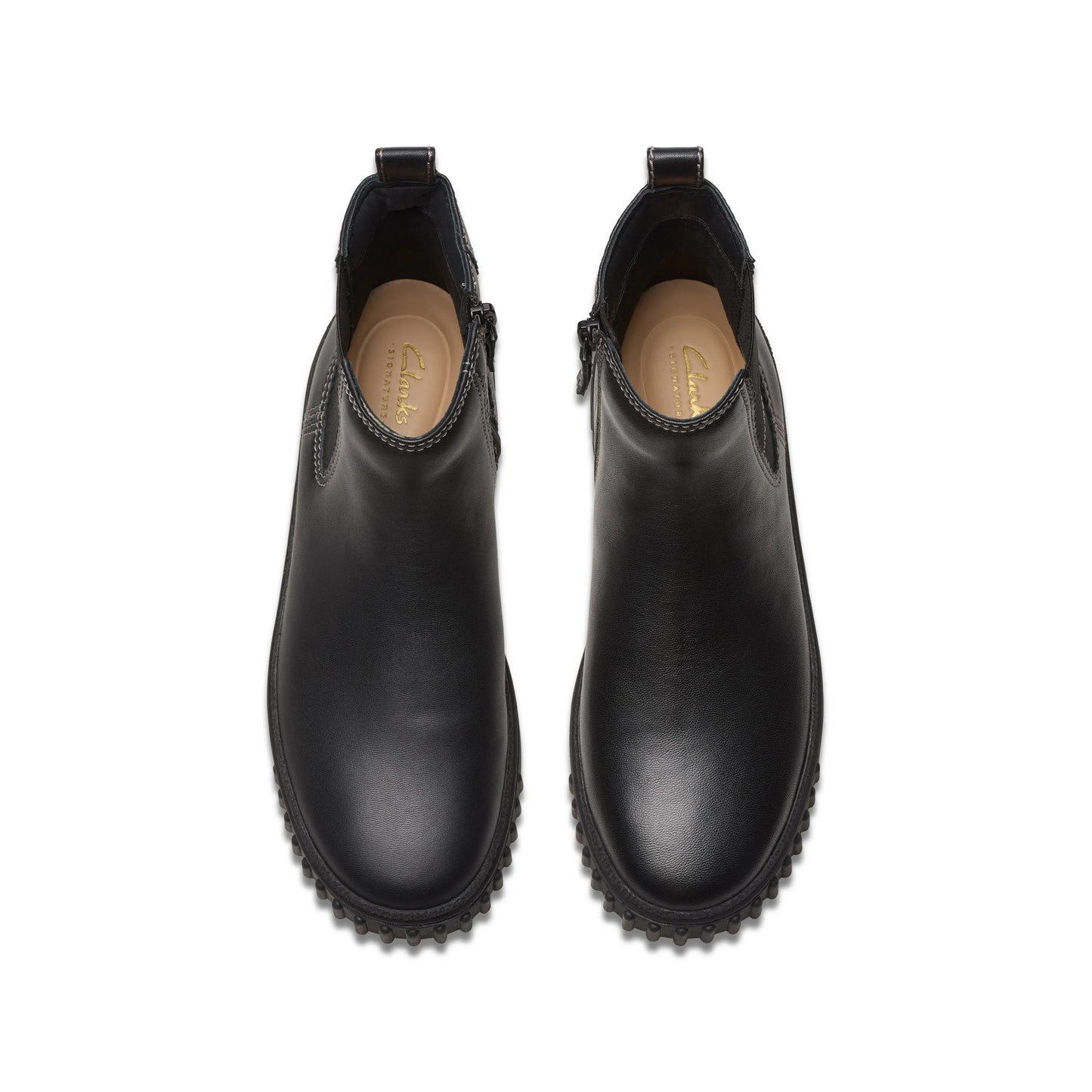 Botas para mujer de la marca clarks modelo mayhill top black leather en color negro