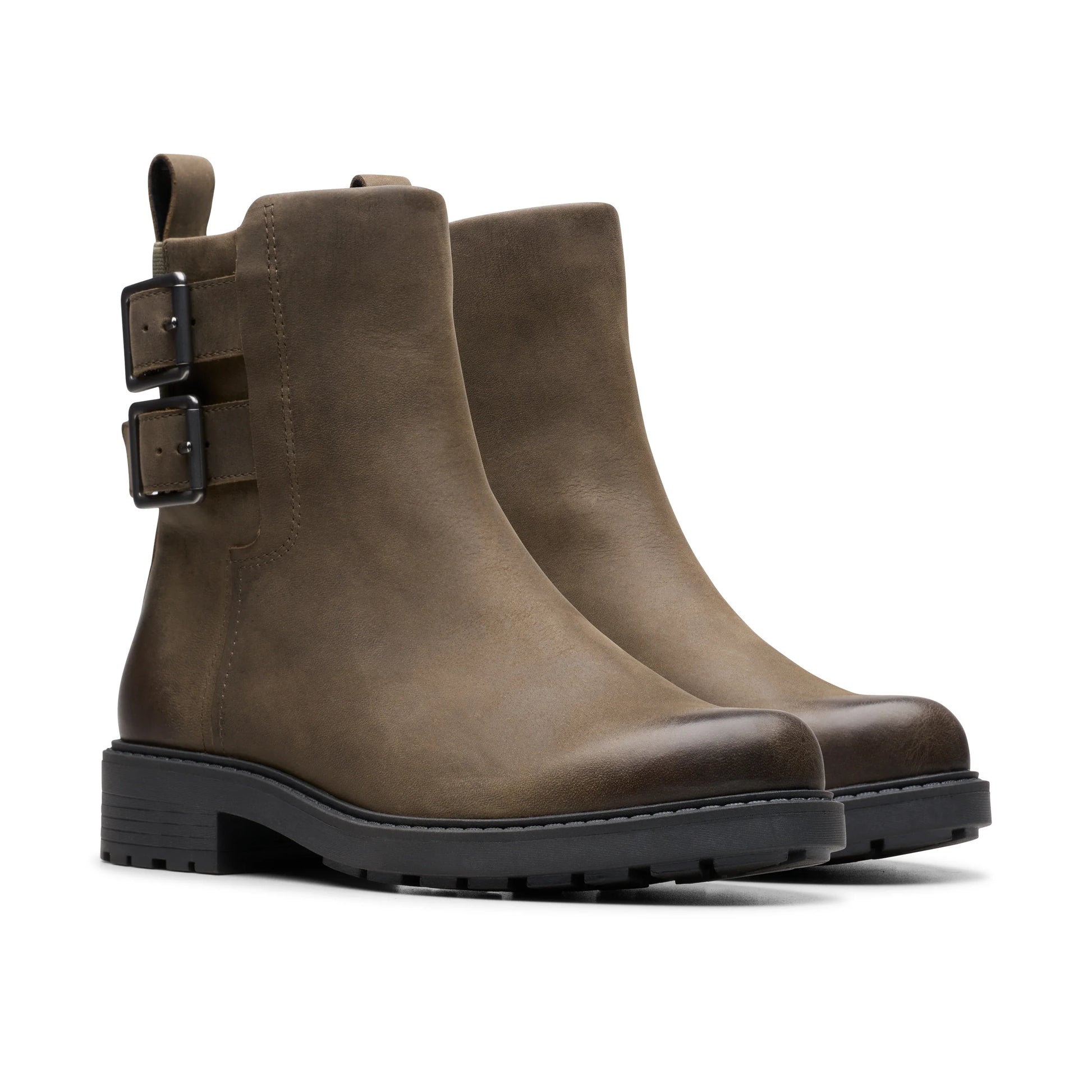 Botas para mujer de la marca clarks modelo orinoco2 bay mole grey lea en color gris