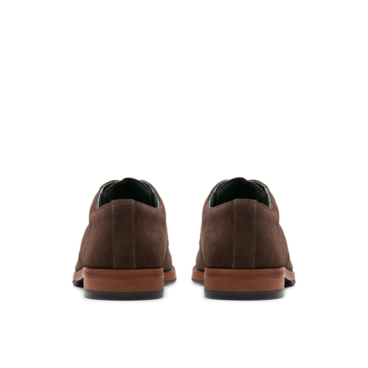 Zapatos De Vestir De La Marca Clarks  Para Hombre Modelo Craftjames Tie Dark Brown Suede En Color Marrón