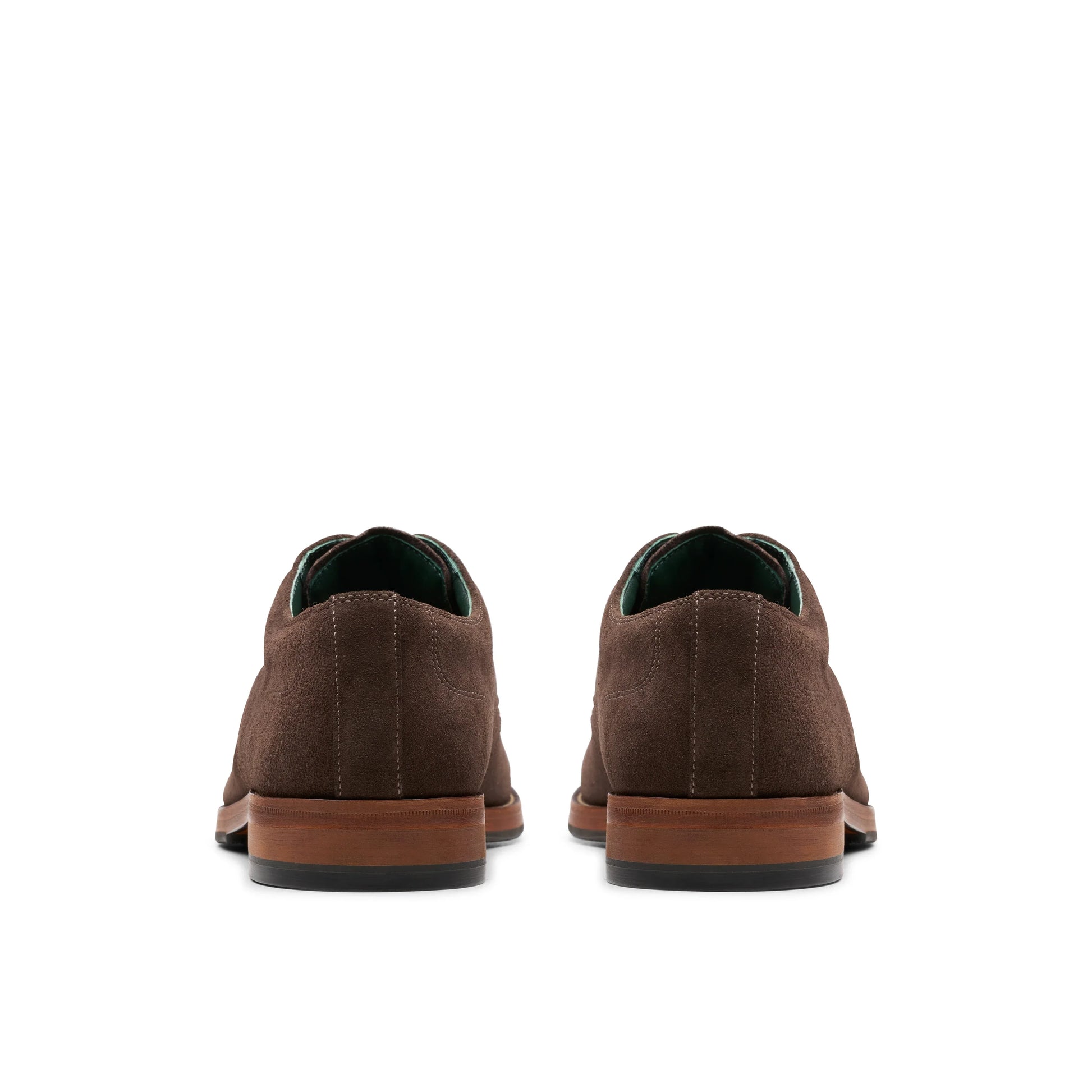 Zapatos De Vestir De La Marca Clarks  Para Hombre Modelo Craftjames Tie Dark Brown Suede En Color Marrón