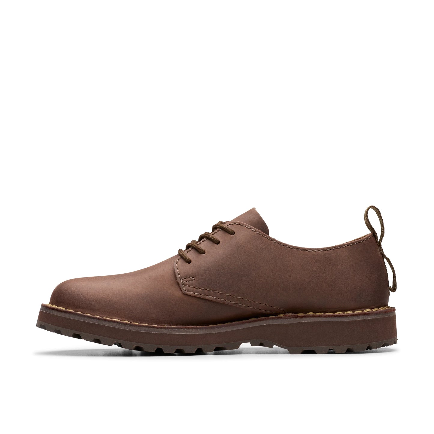 Zapatos casual para hombre de la marca clarks modelo solsbury lace dark brown lea en color marrón