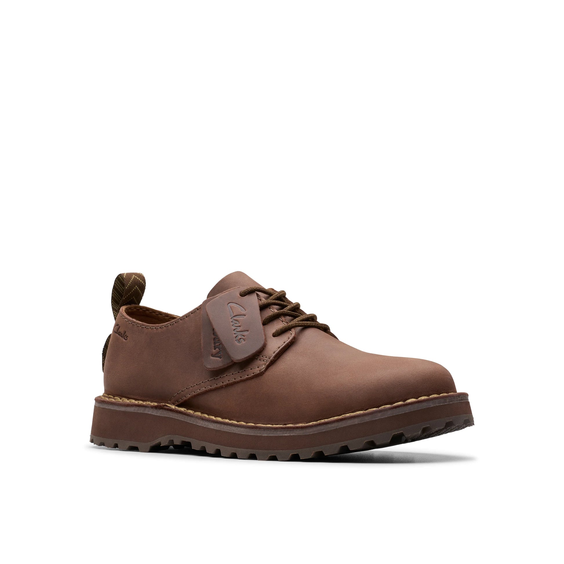 Zapatos casual para hombre de la marca clarks modelo solsbury lace dark brown lea en color marrón