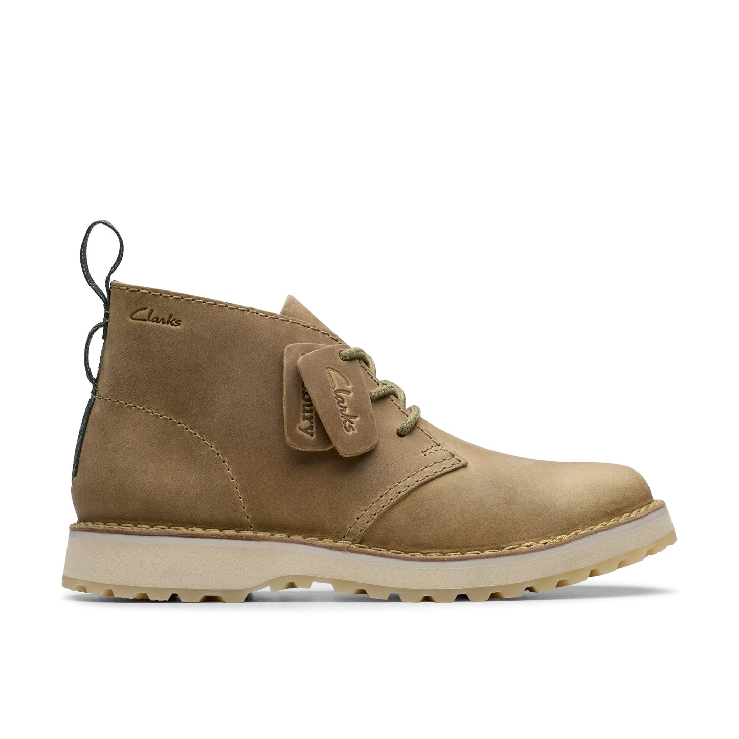 Botas para hombre de la marca clarks modelo solsbury db dark sand lea en color beige