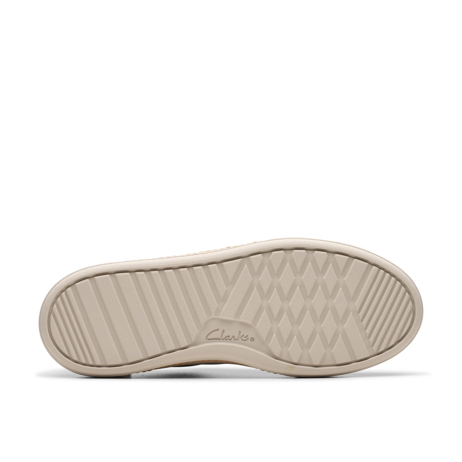 Zapatillas deportivas para mujer de la marca clarks modelo hollyhock walk pebble combi en color beige