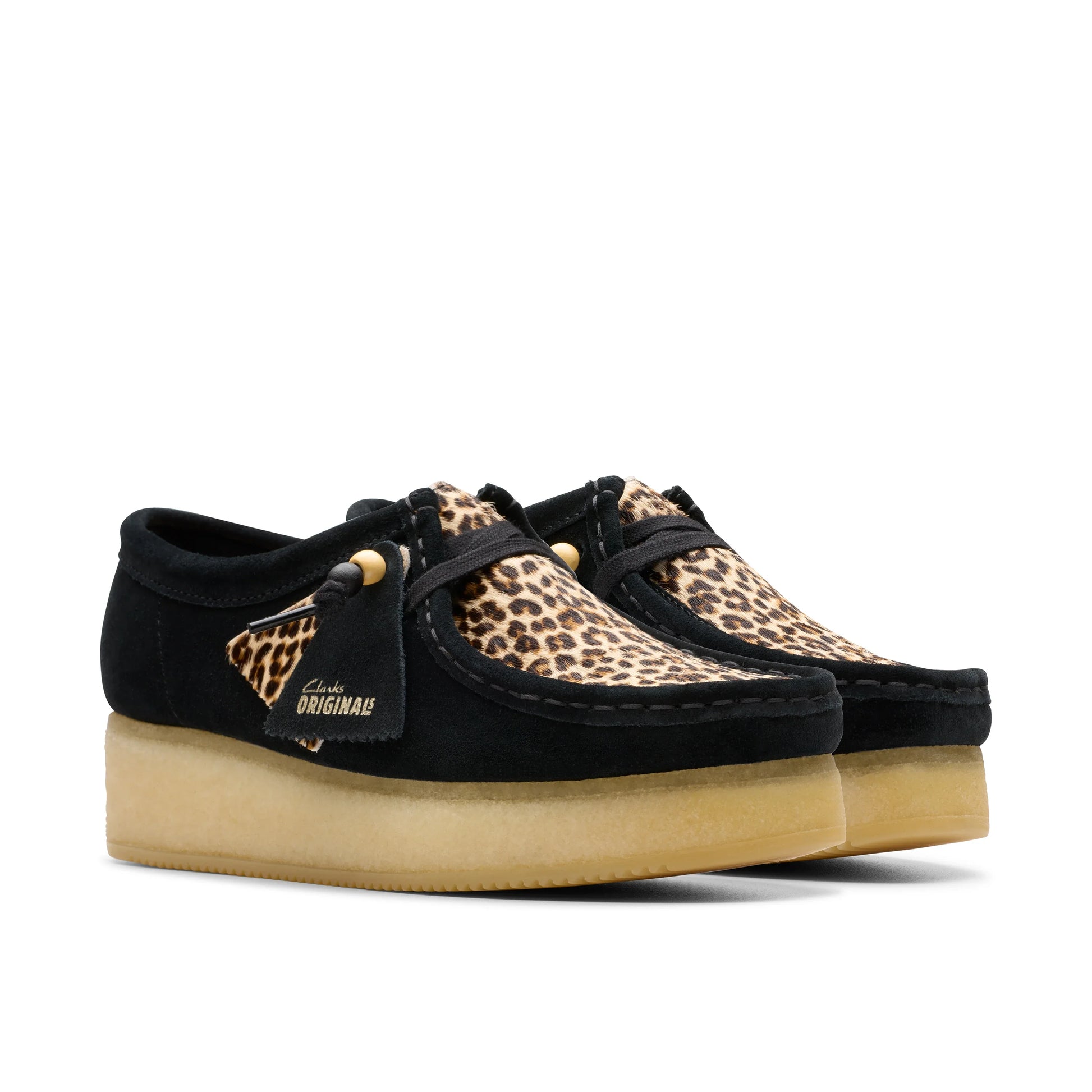 Zapatos casual para mujer de la marca clarks modelo wallacraft bee leopard prt comb en color amarillo