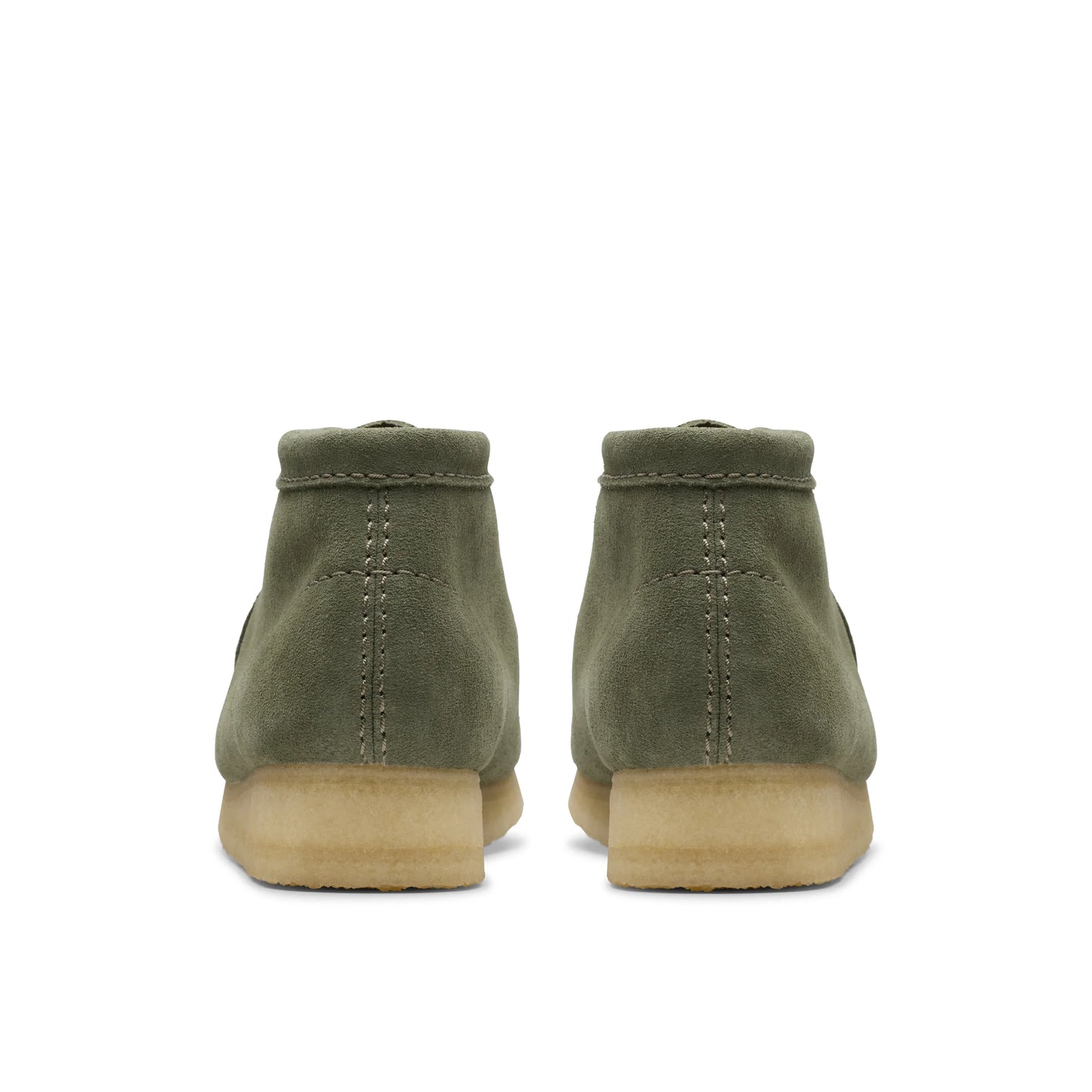 Botas para mujer de la marca clarks modelo wallabee boot. khaki/green sde en color caqui