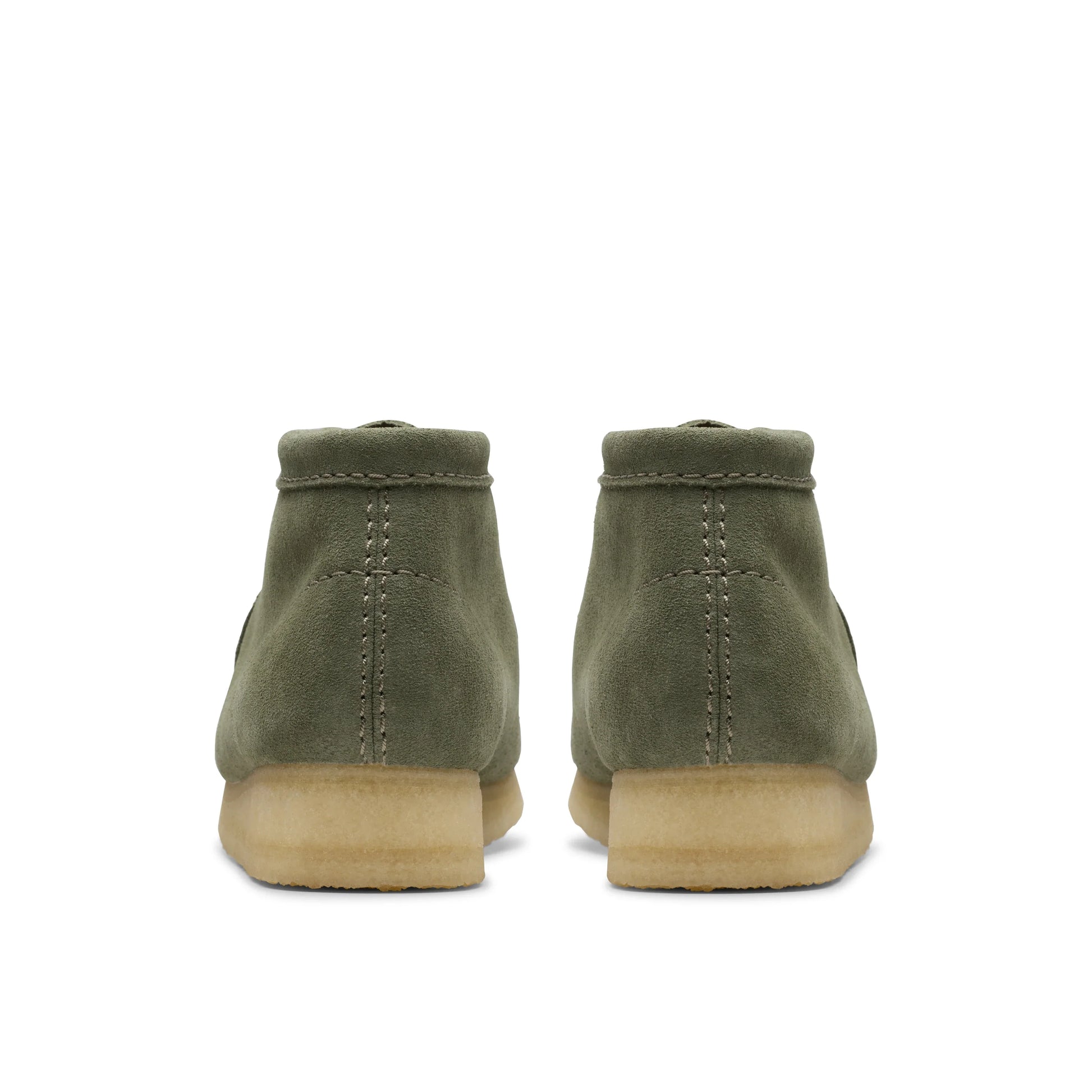 Botas para mujer de la marca clarks modelo wallabee boot. khaki/green sde en color caqui