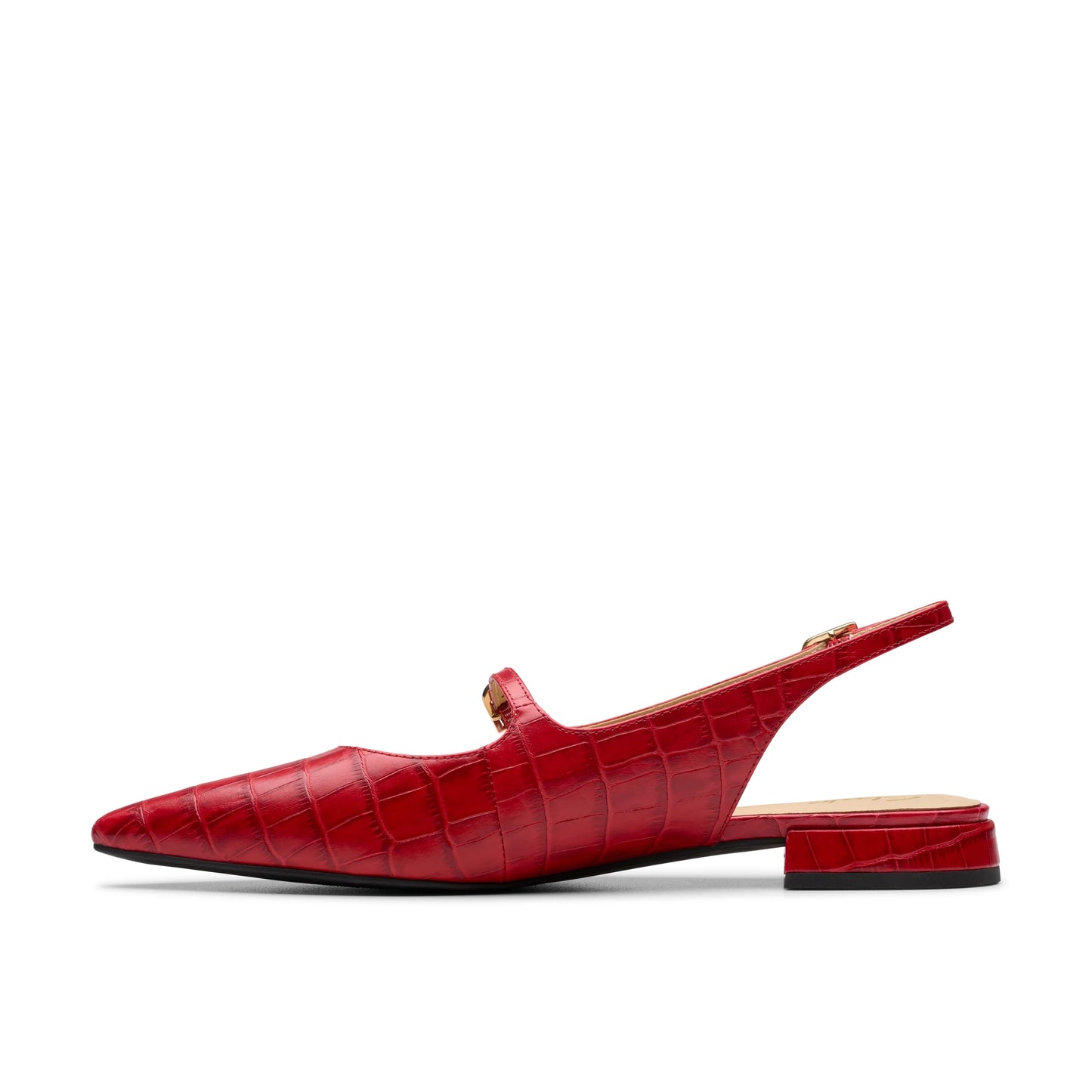 Zapatos de vestir para mujer de la marca clarks modelo sensa15 shine red interest en color rojo