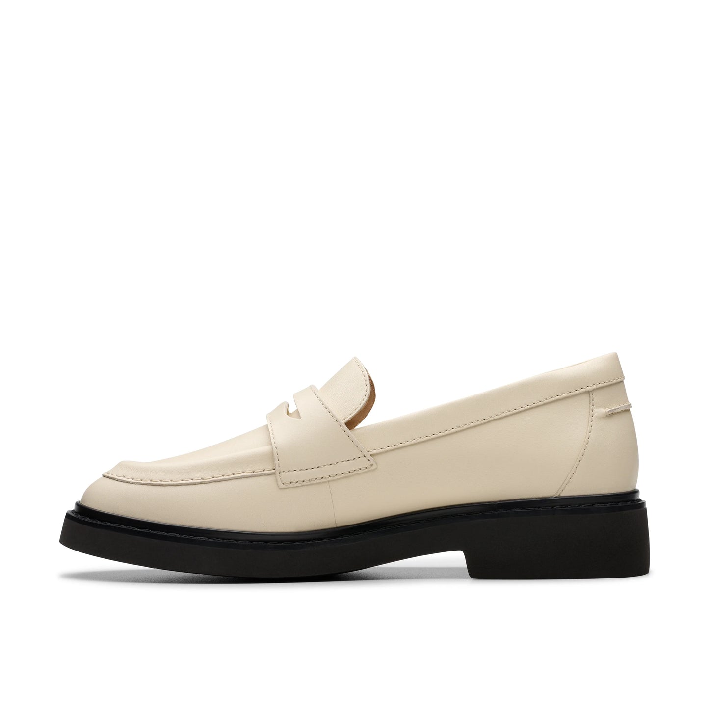 Zapatos casual para mujer de la marca clarks modelo splend edge cream leather en color beige