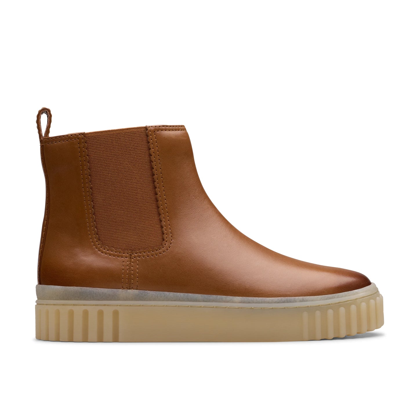 Botas para mujer de la marca clarks modelo mayhill top tan leather en color marrón