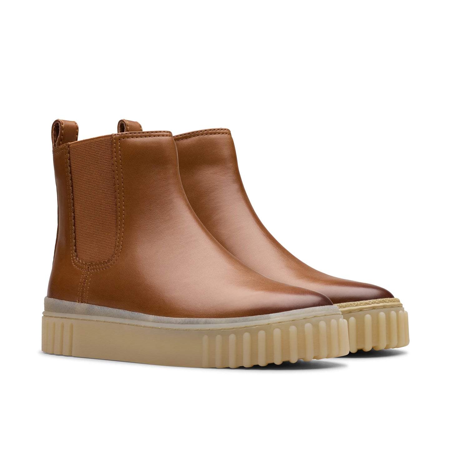 Botas para mujer de la marca clarks modelo mayhill top tan leather en color marrón