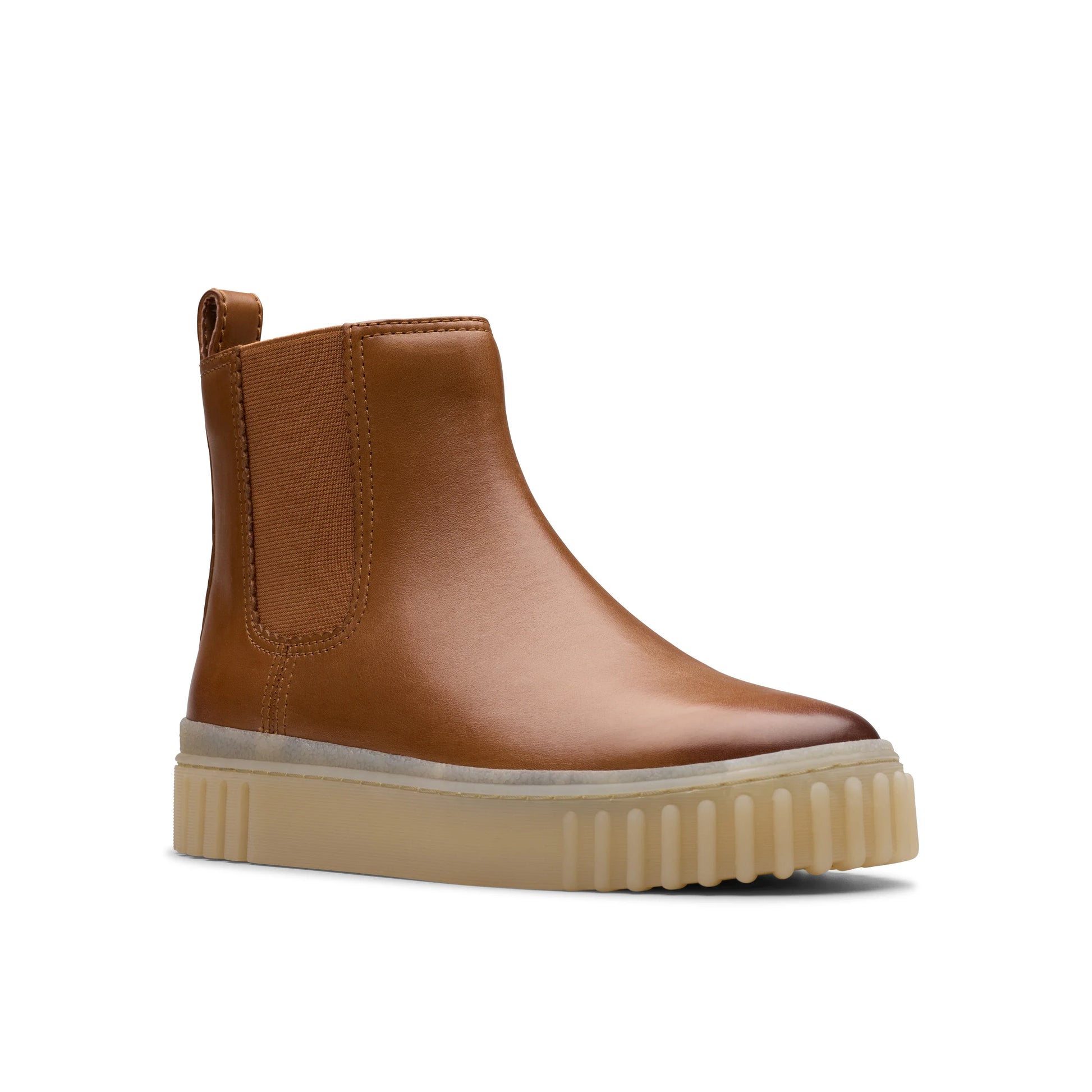 Botas para mujer de la marca clarks modelo mayhill top tan leather en color marrón