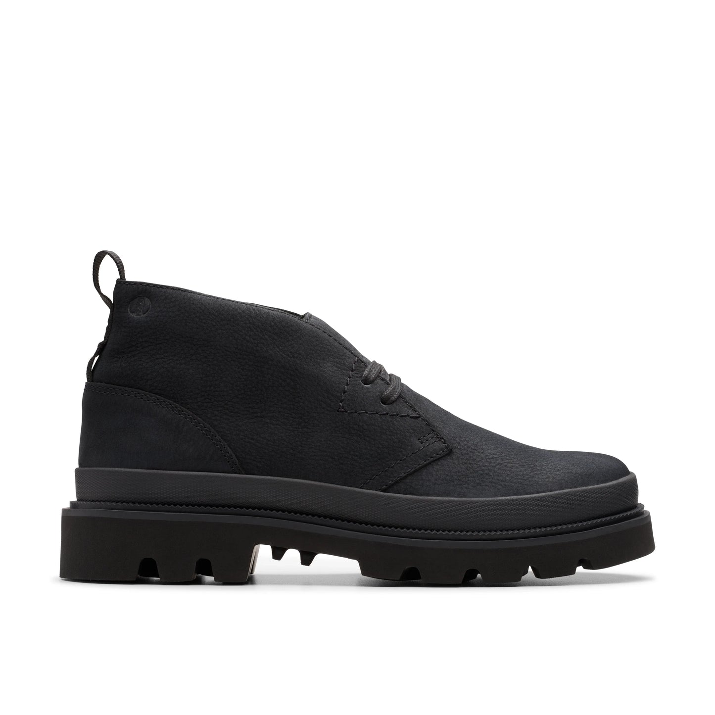 Botas para hombre de la marca clarks modelo badell db black nubuck en color negro