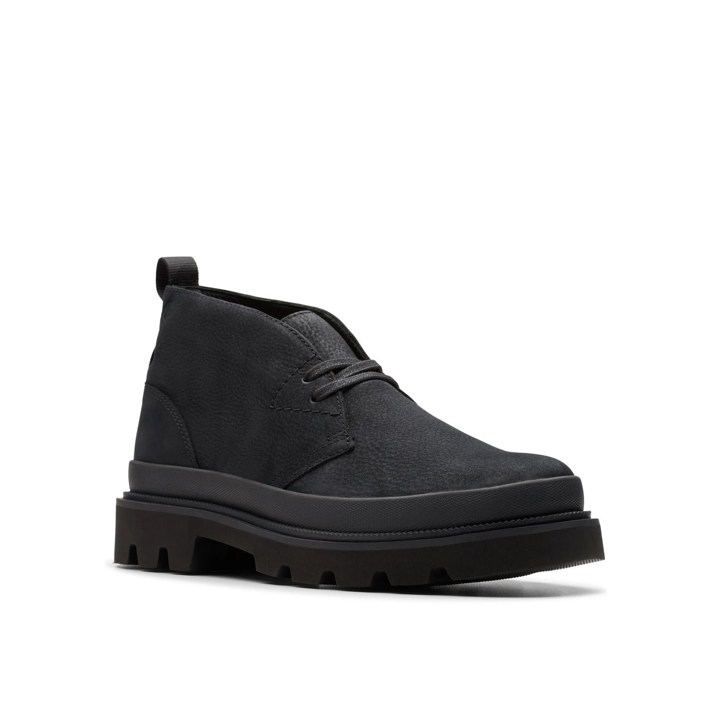 Botas para hombre de la marca clarks modelo badell db black nubuck en color negro