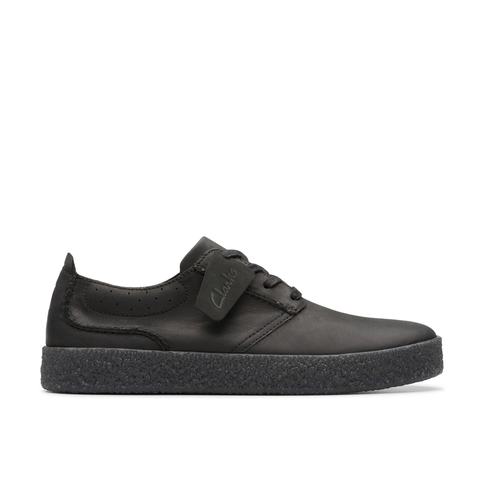 Zapatos casual para hombre de la marca clarks modelo streethilllace black leather en color negro