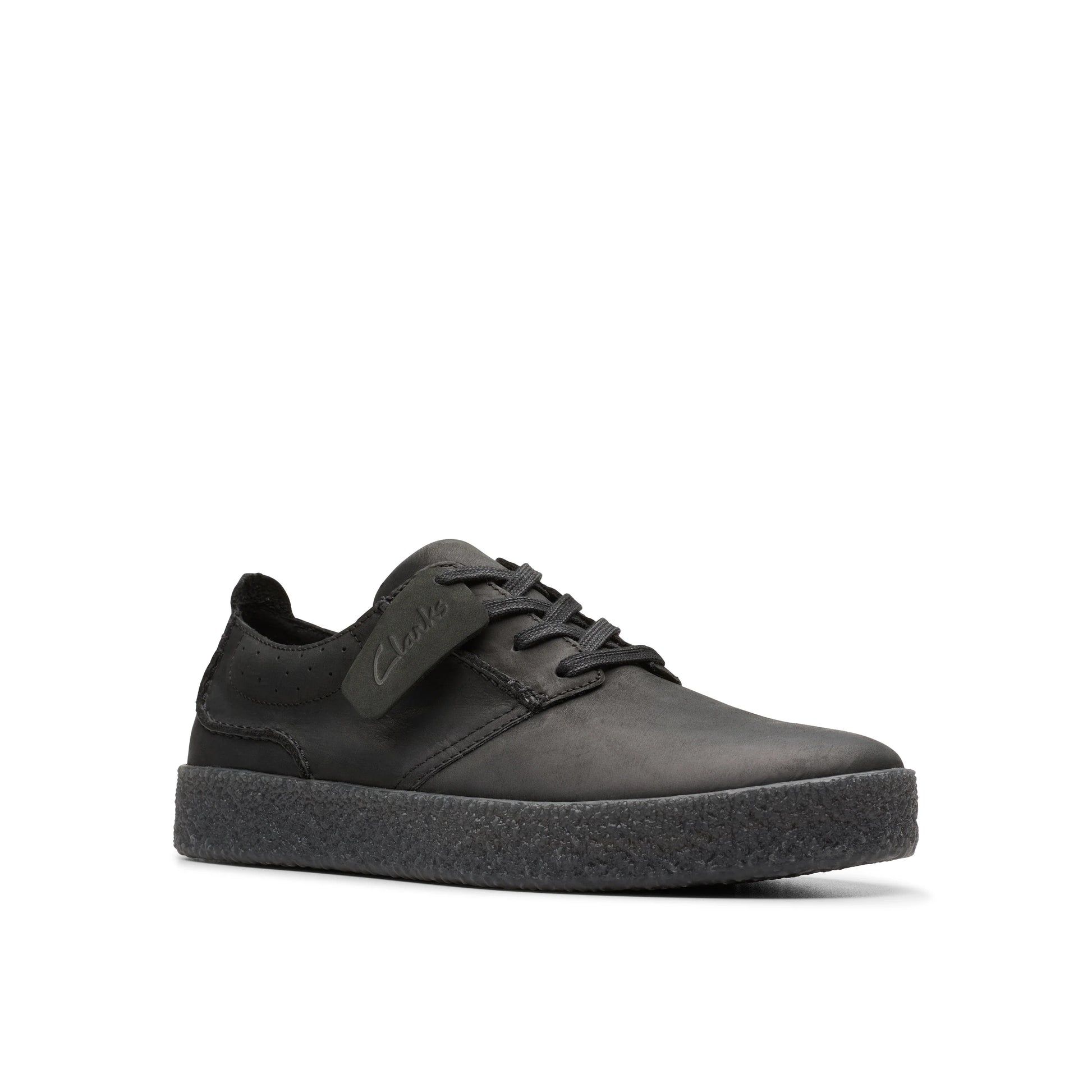 Zapatos casual para hombre de la marca clarks modelo streethilllace black leather en color negro