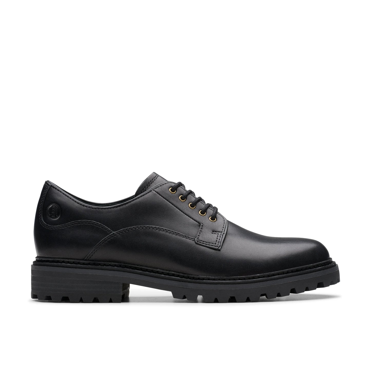 Zapatos casual para hombre de la marca clarks modelo clarkridge lo black leather en color negro